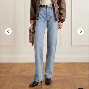 FRAME the arrow high rise light wash jeans